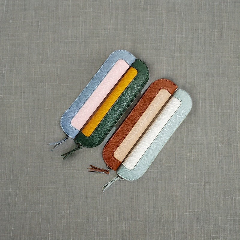 Faux Leather Pencil Case