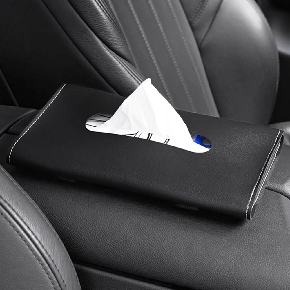 Car Visor PU Leather Tissue Box