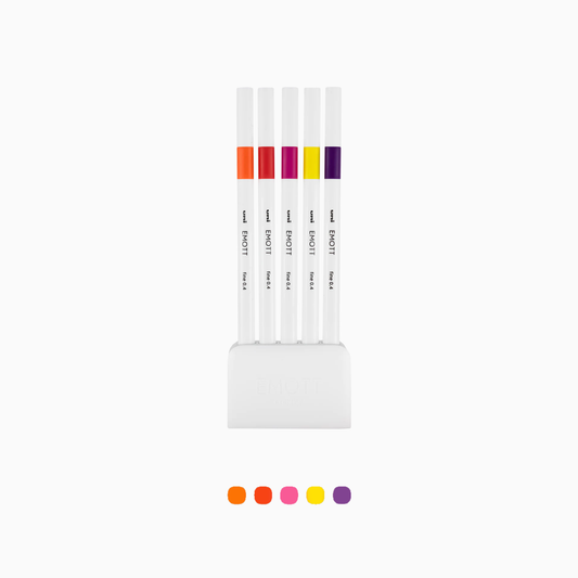 EMOTT Fineliners - 5 Color Set - Passion