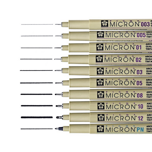 Pigma Micron - Set of 10 Black