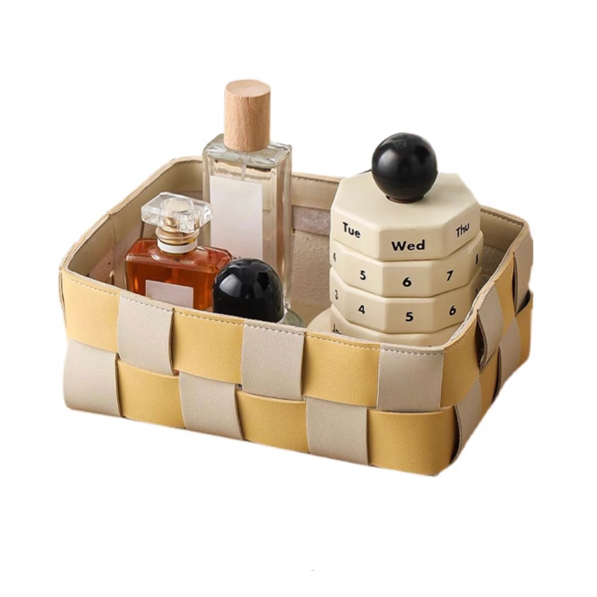 PU Leather Tray Organiser