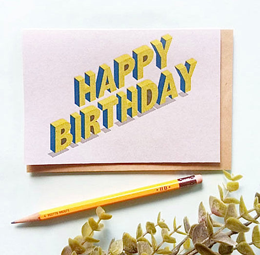 Birthday Card III - Letterpress