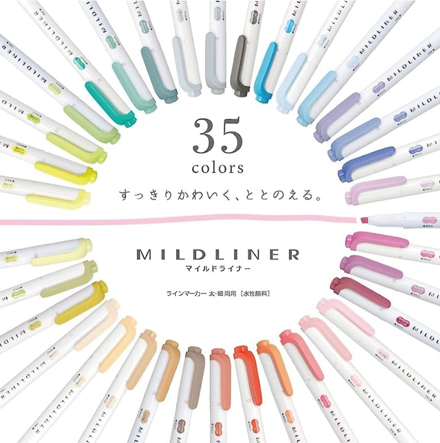 Mildliner Double-sided Highlighter (35 Colors Set)