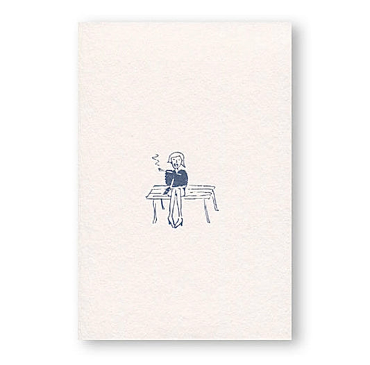 Letterpress Postcard - Smoking