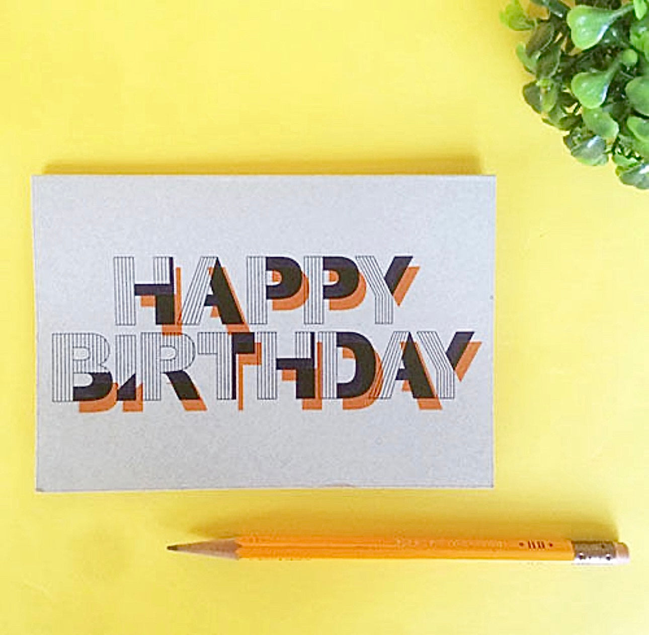 Birthday Card IV- Letterpress