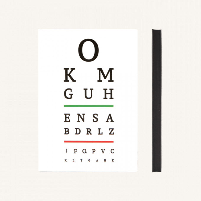 Signature Eye Chart Grid Notebook - A5