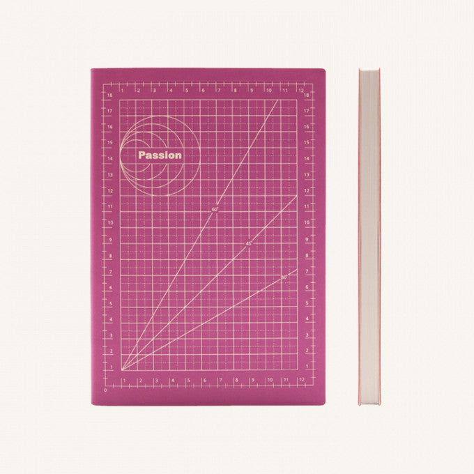 Signature Mathematical Grids Grid Notebook - A5, Passion